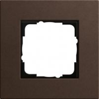 Установочная рамка Gira Gira Esprit Linoleum-Multiplex темно-коричневого цвета