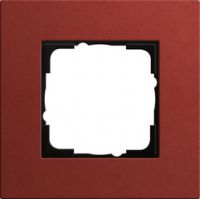 Установочная рамка Gira Gira Esprit Linoleum-Multiplex красного цвета