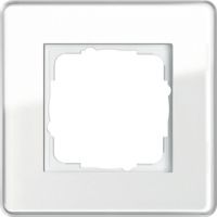 Установочная рамка Gira Gira Esprit Glass C белое стекло