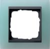Установочная рамка Gira Event Opaque Салатового цвета с промежуточной рамкой "антрацит"