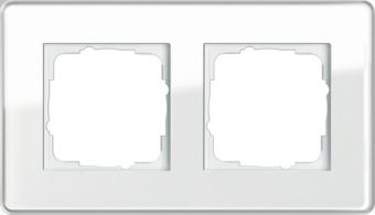 Установочная рамка Gira Gira Esprit Glass C белое стекло