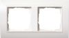 Установочная рамка Gira Event Белого глянцевого цвета с промежуточной рамкой белого глянцевого цвета