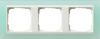 Установочная рамка Gira Event Opaque Салатового цвета с промежуточной рамкой белого глянцевого цвета