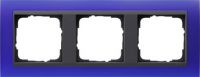Установочная рамка Gira Event Opaque Синего цвета с промежуточной рамкой "антрацит"