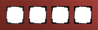 Установочная рамка Gira Gira Esprit Linoleum-Multiplex красного цвета