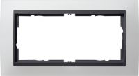 Установочная рамка Gira Event Opaque Белого цвета с промежуточной рамкой "антрацит"