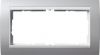 Установочная рамка Gira Event "Алюминий" с промежуточной рамкой белого глянцевого цвета
