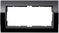 Установочная рамка Gira Event Clear Черного цвета с промежуточной рамкой "антрацит"