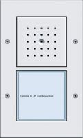Дверная станция накладного монтажа с 1-клавишной секцией вызова