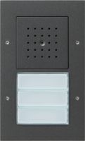 Дверная станция накладного монтажа с 3-клавишной секцией вызова