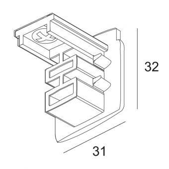 TRACK END CAP B