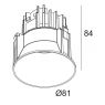 DIRO TRIMLESS LED 3033-9 W