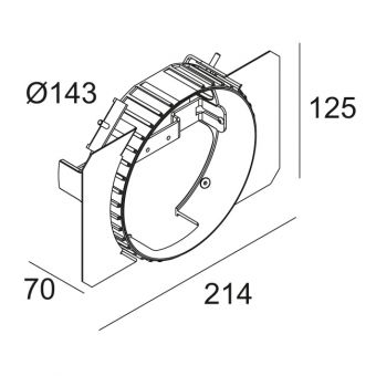 MOUNTING KIT SKELP TRIMLESS