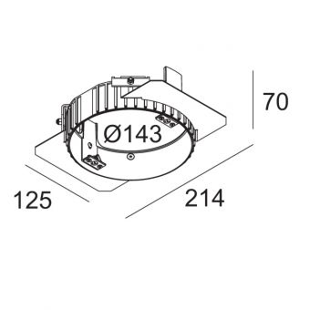 MOUNTING KIT MINI DIRO RL TRIMLESS