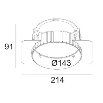 MOUNTING KIT R143 TRIMLESS