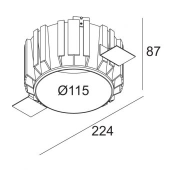 MOUNTING KIT PINTOR 90 TRIMLESS