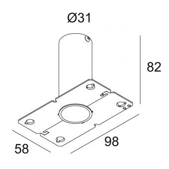 MOUNTING KIT R30 TRIMLESS