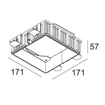 GRID IN TRIMLESS 1 MOUNTING KIT HP