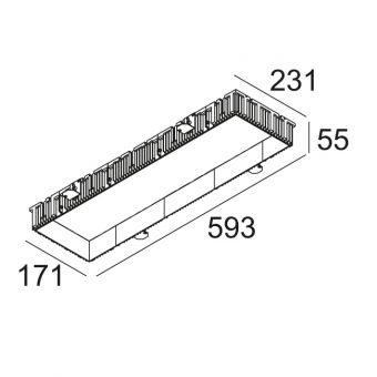 GRID IN TRIMLESS 4LINE MOUNTING KIT