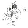 GRID IN TRIMLESS 2 HP 303027-9 W-B