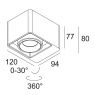 BOXTER 1 LED 3033 W-B