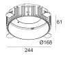 PITCH 162 RECESSED KIT