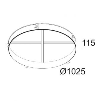 SUPERNOVA 95 RECESSED KIT