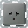 Розетка с защитным контактом EURO-US 16 A, 250 В~