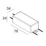 LED POWER SUPPLY 350mA-DC / 16W DIM8