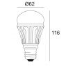 HALOLED E27 - 360° (60W) WW