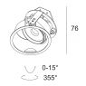 iMAX ADJUSTABLE TRIMLESS CL 92706