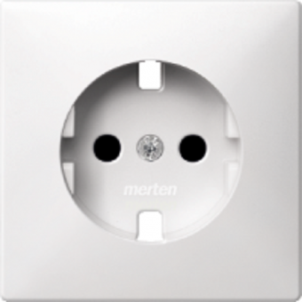 ЦЕНТР.ПЛАТА Д/МЕХ.РОЗ.SCHUKO БЕЛЫЙ