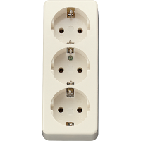 SCHUKO®-розетка, 3-ная, 16 A / 250 В ~, 10 S 23 LA