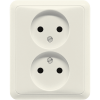 2-gang socket, 2-pole without earth 16 A / 250 V ~, 5010 U