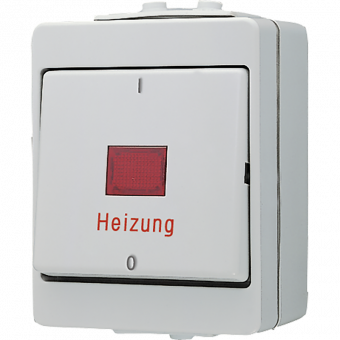 Выключатель одноклавишный, «Heizung» 16 AX 400 В ~, 603 HW
