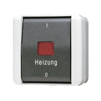 Выключатель одноклавишный, «Heizung» 16 AX 400 В ~, 803 HW
