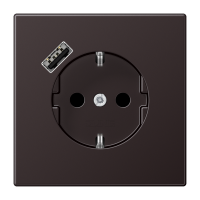 SCHUKO® socket with USB charger, AL 1520-18 A D-L