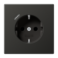 SCHUKO® socket with USB charger, AL 1520-18 C AN