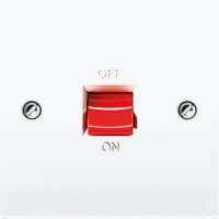 1-gang switch, British Standard, BS 702-45 U WW