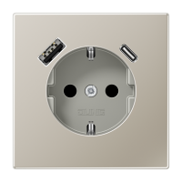 SCHUKO® socket with USB charger, ES 1520-15 CA