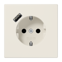 SCHUKO® socket with USB charger, LS 1520-18 A