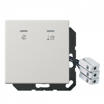 Hotel centre plate with LED unit 230 V, corridor unit, LS CU KO5 M 230 LG