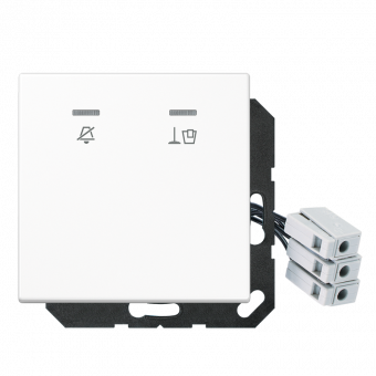 Hotel centre plate with LED unit 230 V, corridor unit, LS CU KO5 M 230 WW