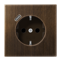 SCHUKO® socket with USB charger, ME 1520-18 C AT