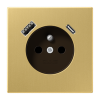 Розетка, франко-бельгийской системы, c USB зарядным устройством, ME 1520 F-15 CA C
