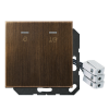 Hotel centre plate with LED unit 230 V, corridor unit, ME CU KO5 M 230 AT