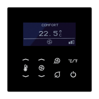 KNX temperature controller fan coil, TRD LS 9248 SW