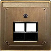 ЦЕНТР.ПЛАТА Д/МЕХ-МОВ RJ45 X2 АНТИЧ.ЛАТУНЬ