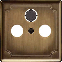 ЦЕНТР.ПЛАТА TV/FM Х2 Х3, АНТИЧНАЯ ЛАТУНЬ