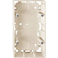 КОРПУС Д/ОТКР.МОНТАЖА, 2 ПОСТА БЕЖЕВЫЙ